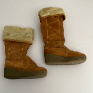 Steve Madden P-Micky Wedge Boots Size 7- Women | Color: Brown | Size: 7